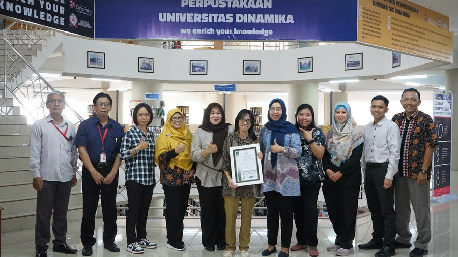 Perpustakaan Universitas Dinamika Memperoleh Sertifikasi ISO 9000:2015